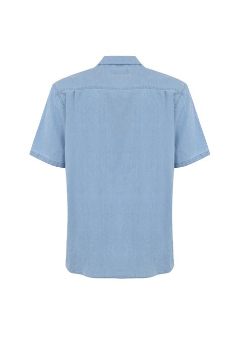 Camicia MC2 Saint Barth uomo SIFNOS00317H Denim chambray maniche corte orlo dritto MC2 SAINT BARTH | Camicie | SIFNOS00317H11